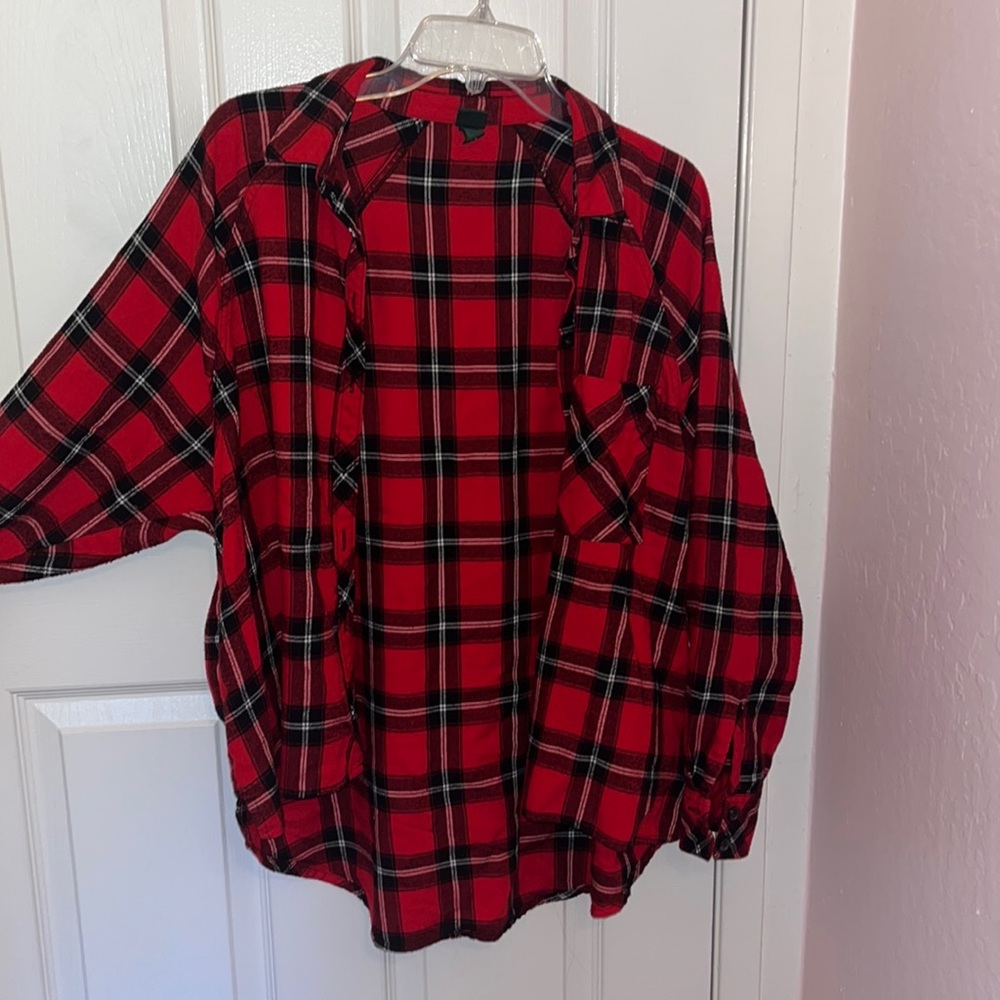 Red Flannel Button Up